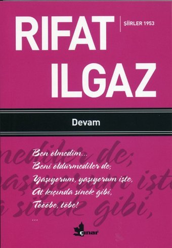 Devam Rıfat Ilgaz Çınar Yayınları
