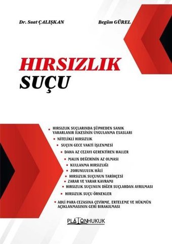 Hırsızlık Suçu Suat Çalışkan Platon Hukuk Yayınevi