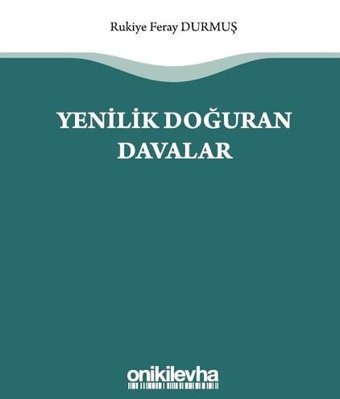 Yenilik Doğuran Davalar Rukiye Feray Durmuş On İki Levha Yayıncılık