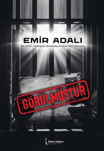 Görülmüştür Emir Adalı İkinci Adam Yayınları