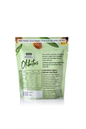 Komili Çekirdeksiz Izgara Yeşil Zeytin Paket 240 gr