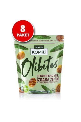 Komili Çekirdeksiz Izgara Yeşil Zeytin Paket 240 gr