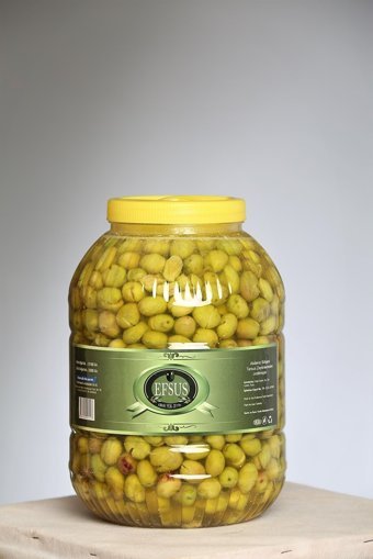 Efsus Salamura Kırma Yeşil Zeytin Bidon 3.3 kg