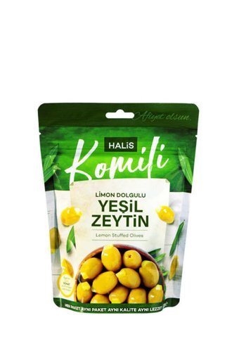 Komili Çekirdeksiz Limonlu Yeşil Zeytin Paket 170 gr