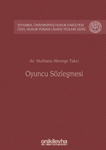 Oyuncu Sözleşmesi Nurbanu Akmeşe Takcı On İki Levha Yayıncılık