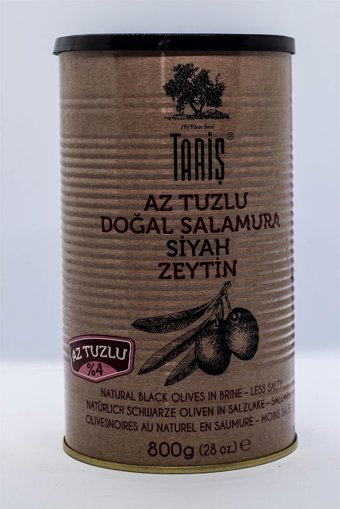 Tariş Salamura Az Tuzlu Siyah Zeytin Teneke 1.6 kg