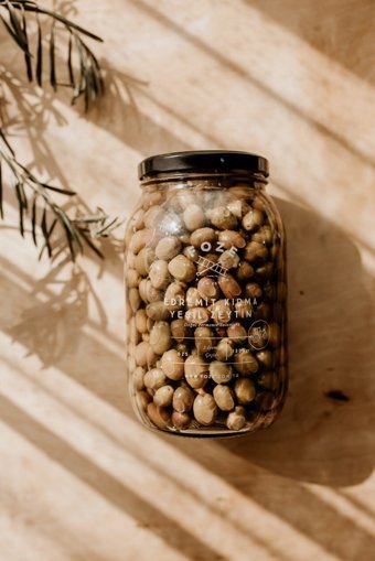 Foze Salamura Kırma Yeşil Zeytin Kavanoz 1.3 kg