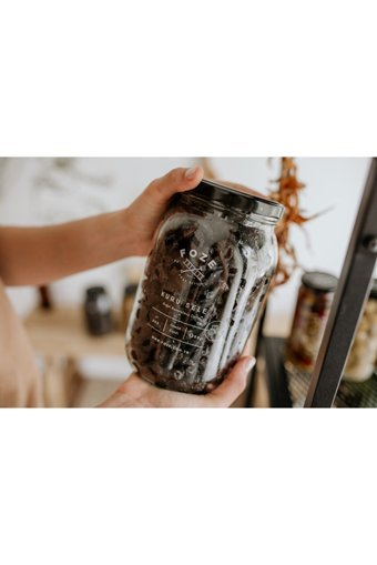 Foze Kuru Sele Az Tuzlu Siyah Zeytin Kavanoz 1.3 kg