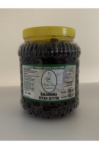 Ruhi Bey Salamura Siyah Zeytin Pet Kavanoz 1.5 kg