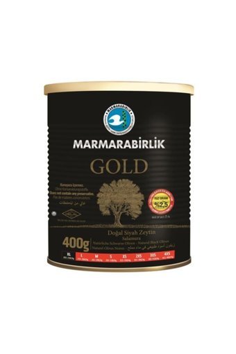 Marmarabirlik Salamura Az Tuzlu Siyah Zeytin Teneke 400 gr