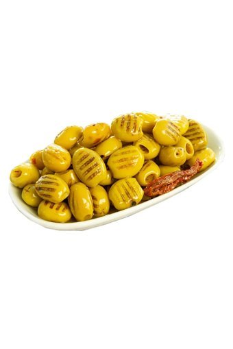 Duman Gurme Çekirdeksiz Salamura Izgara Yeşil Zeytin Kavanoz 1 kg