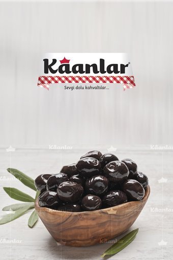 Kaanlar Salamura Az Tuzlu Siyah Zeytin Teneke 800 gr