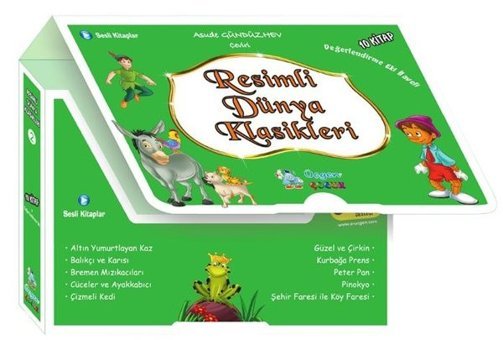 Resimli Dünya Klasikleri 2 Seti - 10 Kitap Takım Kolektif Üçgen Çocuk