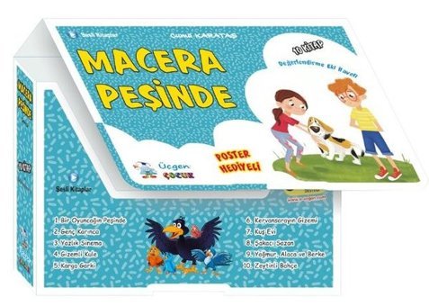 Macera Peşinde Seti - 10 Kitap Takım - Poster Hediyeli Cuma Karataş Üçgen Çocuk