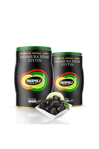 Namıı Gemlik Salamura Siyah Zeytin Teneke 2 kg