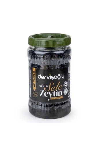 Dervişoğlu Kuru Sele Siyah Zeytin Kavanoz 900 Gr