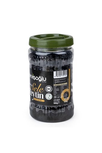 Dervişoğlu Kuru Sele Siyah Zeytin Kavanoz 900 Gr