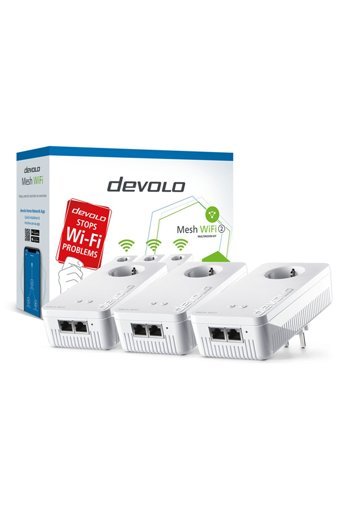 Devolo 8764 Mesh Kablosuz 2.4 GHz-5 GHz Wifi Dual Band Access Point 1 Antenli 867 Mbps Menzil Genişletici