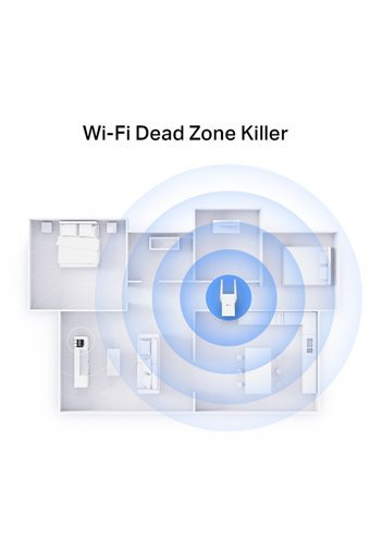 Tp-Link RE705X Kablosuz 2.4 GHz-5 GHz Wifi Dual Band Access Point 2 Antenli 2402 Mbps Menzil Genişletici