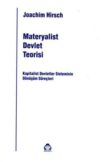 Materyalist Devlet Teorisi Joachim Hirsch Yeni Alan Yayıncılık