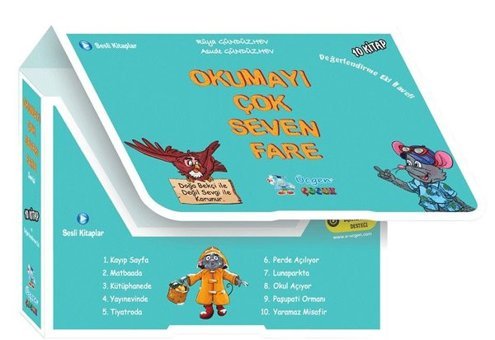 Okumayı Çok Seven Fare Seti - 10 Kitap Takım Asude Gündüzhev Üçgen Çocuk