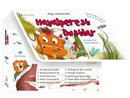 Hayalperest Dostlar Serisi Seti - 10 Kitap Takım Kutulu Rüya Gündüzhev Üçgen Çocuk