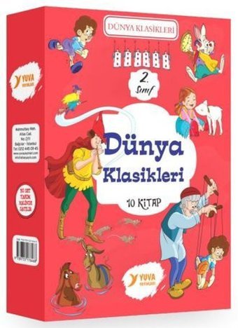 2. Sınıf Dünya Klasikleri Seti - 10 Kitap Takım Kolektif Yuva