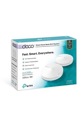 Tp-Link Deco M9 Plus Kablosuz 2.4 GHz-5 GHz Wifi Access Point Router 8 Antenli 1734 Mbps Menzil Genişletici