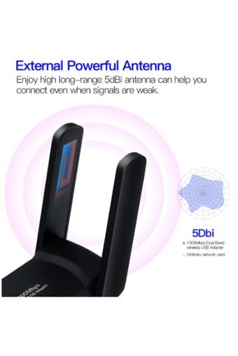Dynego Kablosuz 2.4 GHz-5 GHz Dual Band Access Point 2 Antenli Menzil Genişletici