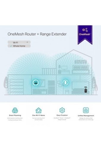 Tp-Link RE300 Kablosuz 2.4 GHz-5 GHz Wifi Dual Band 1 Antenli 867 Mbps Menzil Genişletici