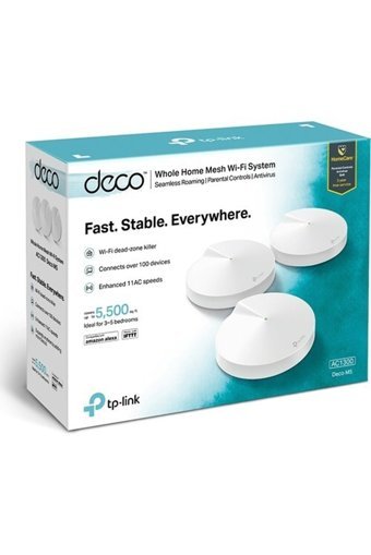 Tp-Link Deco M5 Kablosuz 2.4 GHz-5 GHz Wifi Dual Band Router 4 Antenli 867 Mbps Menzil Genişletici
