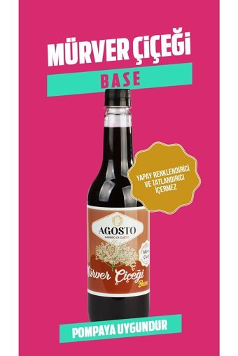 Agosto Mürver Çiçeği Aromalı Kahve Şurubu 700 ml