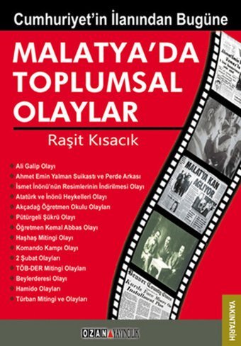 Malatya' da Toplumsal Olaylar Raşit Kısacık Ozan Yayıncılık