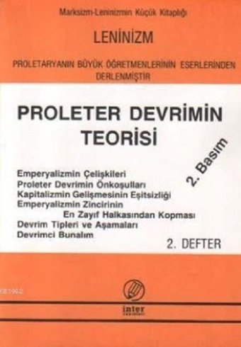 Proleter Devrimin Teorisi (2. Defter) Kolektif İnter