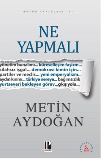 Ne Yapmalı Metin Aydoğan Pozitif Yayıncılık
