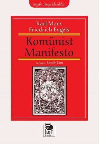 Komünist Manifesto Karl Marx, Friedrich Engels İmge Kitabevi