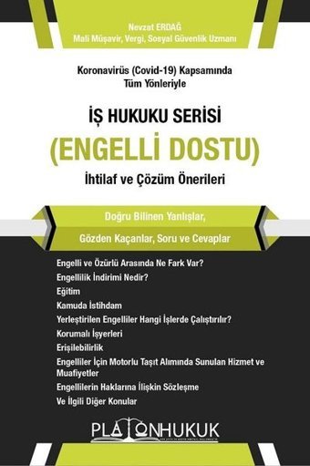 İş Hukuku Serisi Engelli Dostu Nevzat Erdağ Platon Hukuk Yayınevi