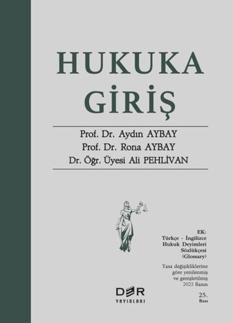 Hukuka Giriş Ali Pehlivan Der Yayınları