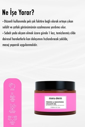 Maru.Derm Sıkılaştırıcı Selülit Kremi 300 ml