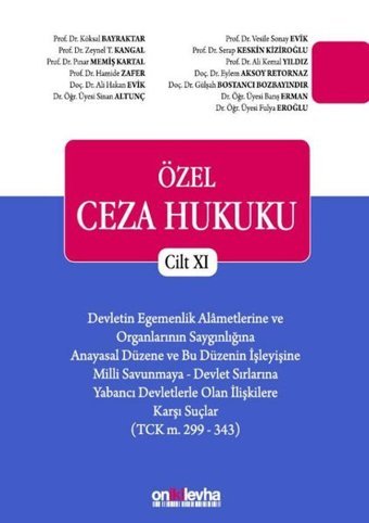 Özel Ceza Hukuku Cilt - 11 Kolektif On İki Levha Yayıncılık