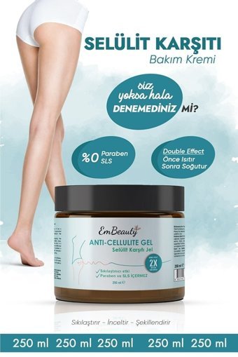 Embeauty Kozmetik Sıkılaştırıcı Selülit Jeli 250 ml