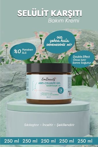 Embeauty Kozmetik Sıkılaştırıcı Selülit Jeli 250 ml