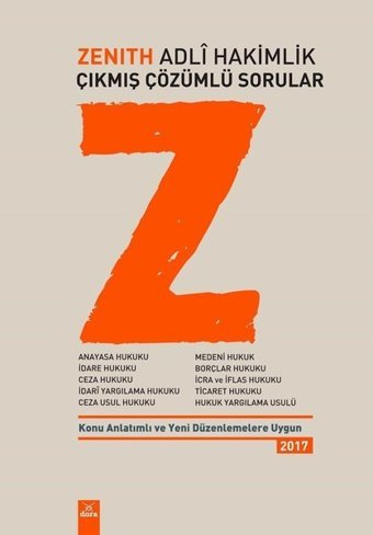 Zenith Adli Hakimlik Çıkmış Çözümlü Sorular Kolektif Dora Yayıncılık