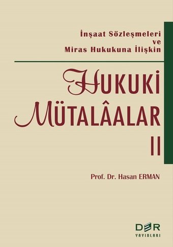 Hukuki Mütalaalar 2 Hasan Erman Der Yayınları