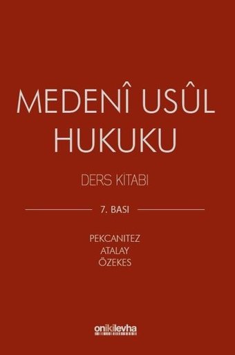 Medeni Usul Hukuku Ders Kitabı Hakan Pekcanıtez On İki Levha Yayıncılık