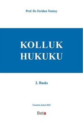 Kolluk Hukuku Feridun Yenisey Beta Yayınları