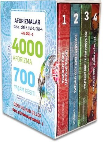 Aforizmalar Serisi-4 Kitap Takım Kutulu Özer Uçuran Çiller Marnet Yayıncılık