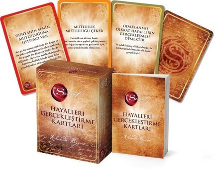 The Secret Hayalleri Gerçekleştirme Kartları - 65 Kartlık Deste ve Rehber Kitap Rhonda Byrne Butik
