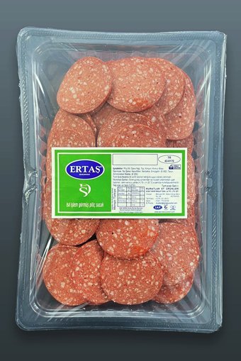 Ertaş Damak Isıl İşlem Görmüş Acısız Piliç Sucuğu Dilim 2x500 gr