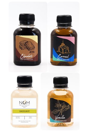 Next Of Çikolata Karamel Fındık Vanilya Aromalı Kahve Şurubu 4x125 ml
